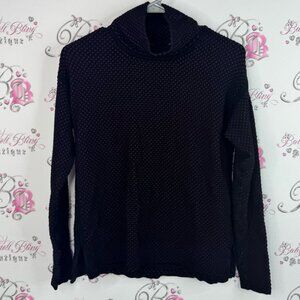 Simons turtleneck knit knitted long sleeve Purple and Black Checkered Knit